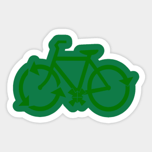 reduce reuse recycle bike Sticker